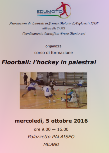 FLOORBALL: l’hockey in palestra!