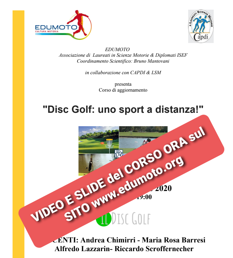 IL DISC GOLF: UNO SPORT A DISTANZA!