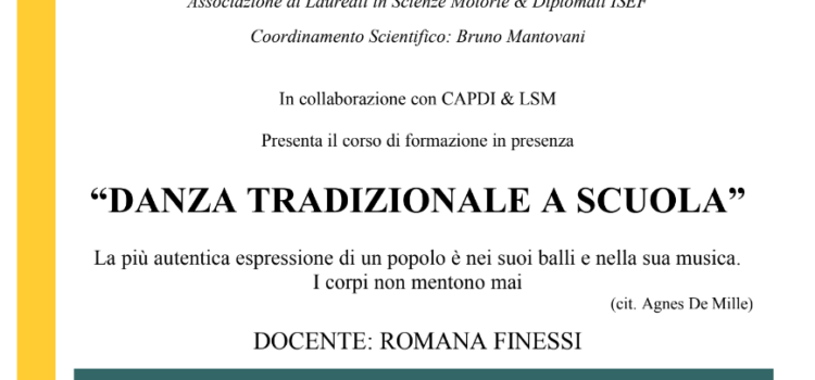 CORSO DI AGGIORNAMENTO IN PRESENZA – DANZE TRADIZIONALI